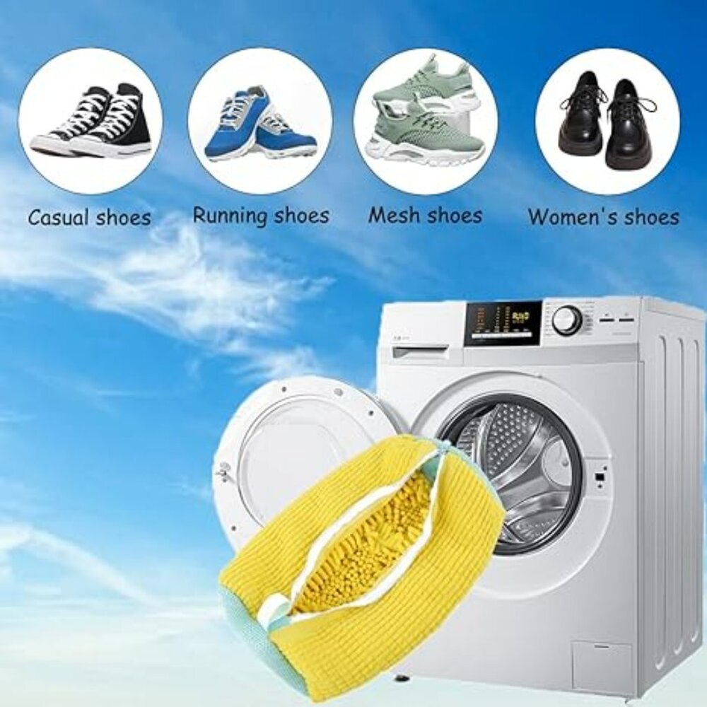 NEW MURAEL Shoe Washing Bag -- Yellow -- 1pc